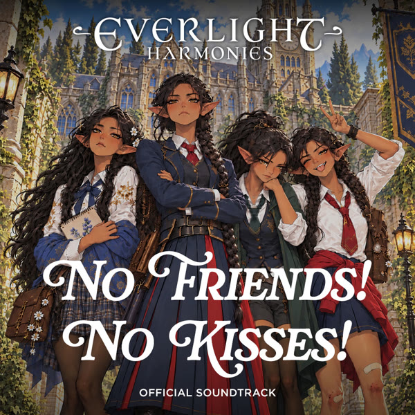Cover art for No Friends! No Kisses! Official Soundtrack